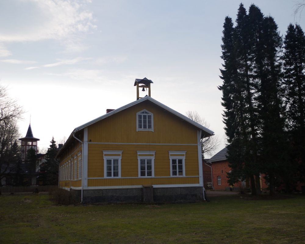 Auran Koskipirtti Vanha väentuparakennus, jossa Koskipirtin museo sijaitsee.